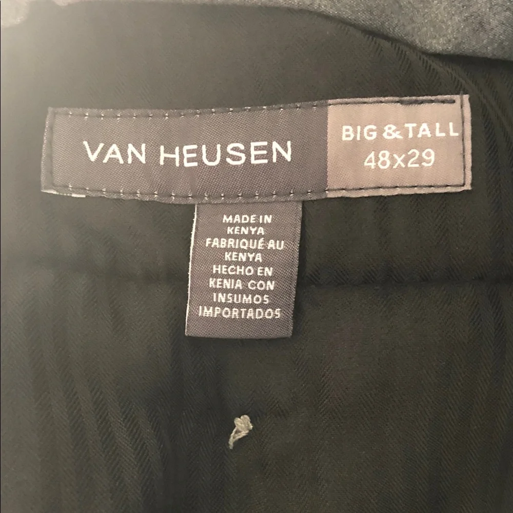 Van Heusen Men's Dress Pants - Charcoal Gray